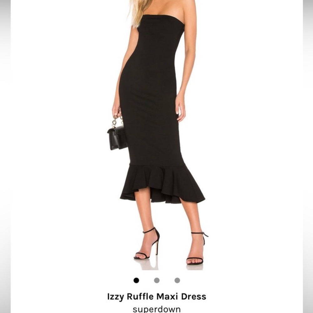 Izzy ruffle super down dress